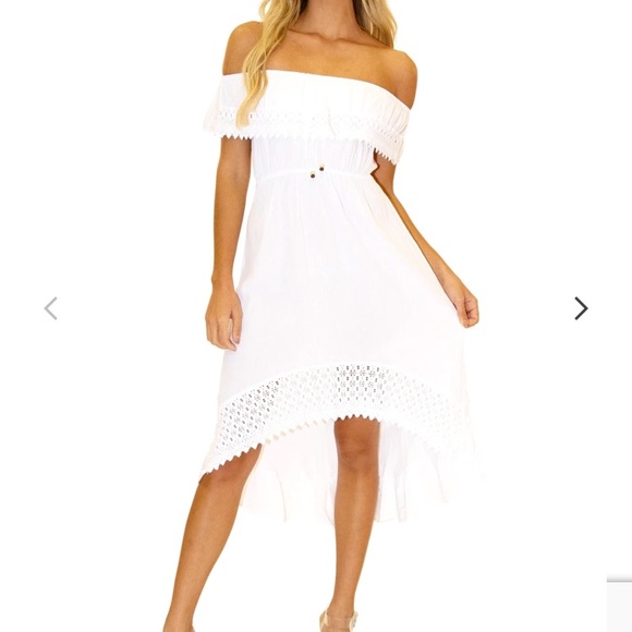 Sea spice white beach/summer dress - Picture 2 of 2